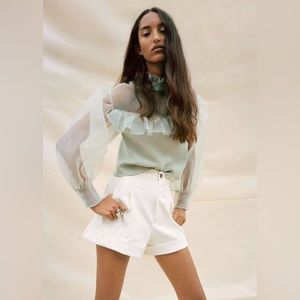 NWOT: Zara Organza Blouse